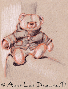 croquis peluche ours